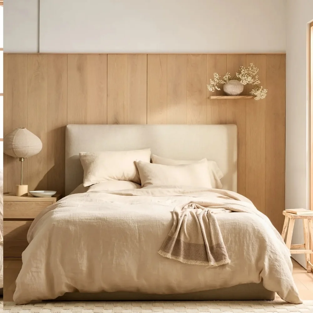 Quince European Linen Duvet Cover Full/Queen Oat NWOT